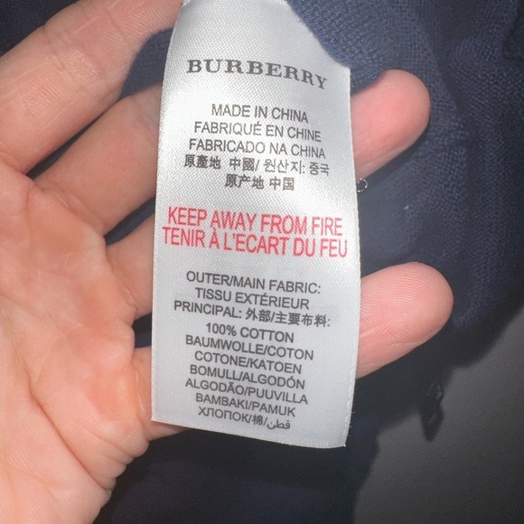 Burberry Kids 10Y Zip Up Cardigan (chest 22 length 15) NWT - Picture 11 of 11